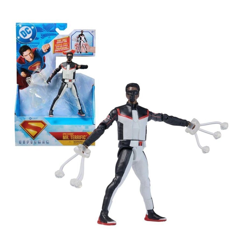 DC Superman Epic Strike Mr. Terrific Action Figure 4 Inches Articulated Ages 4+